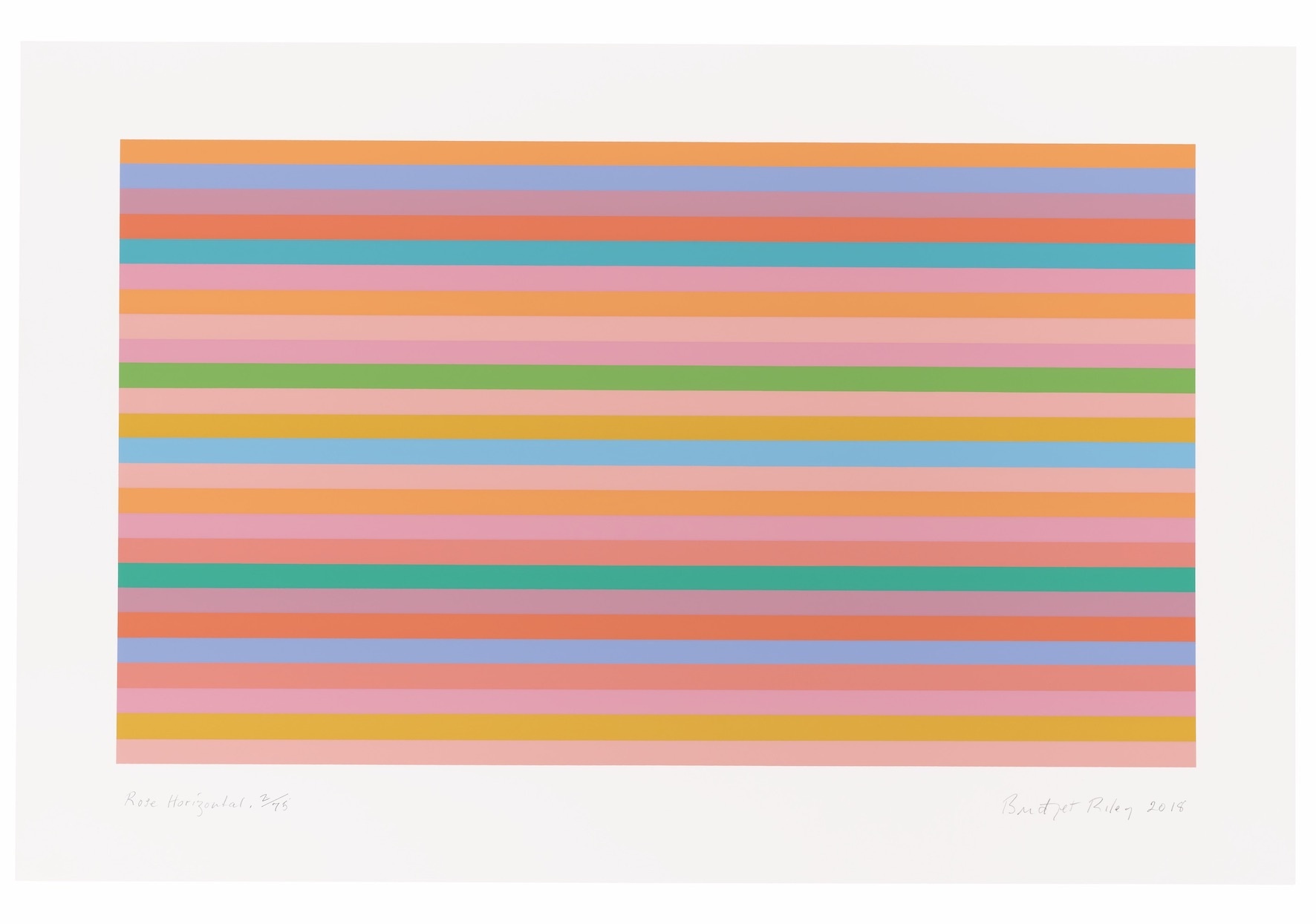 Bridget Riley Rose Horizontal 2018